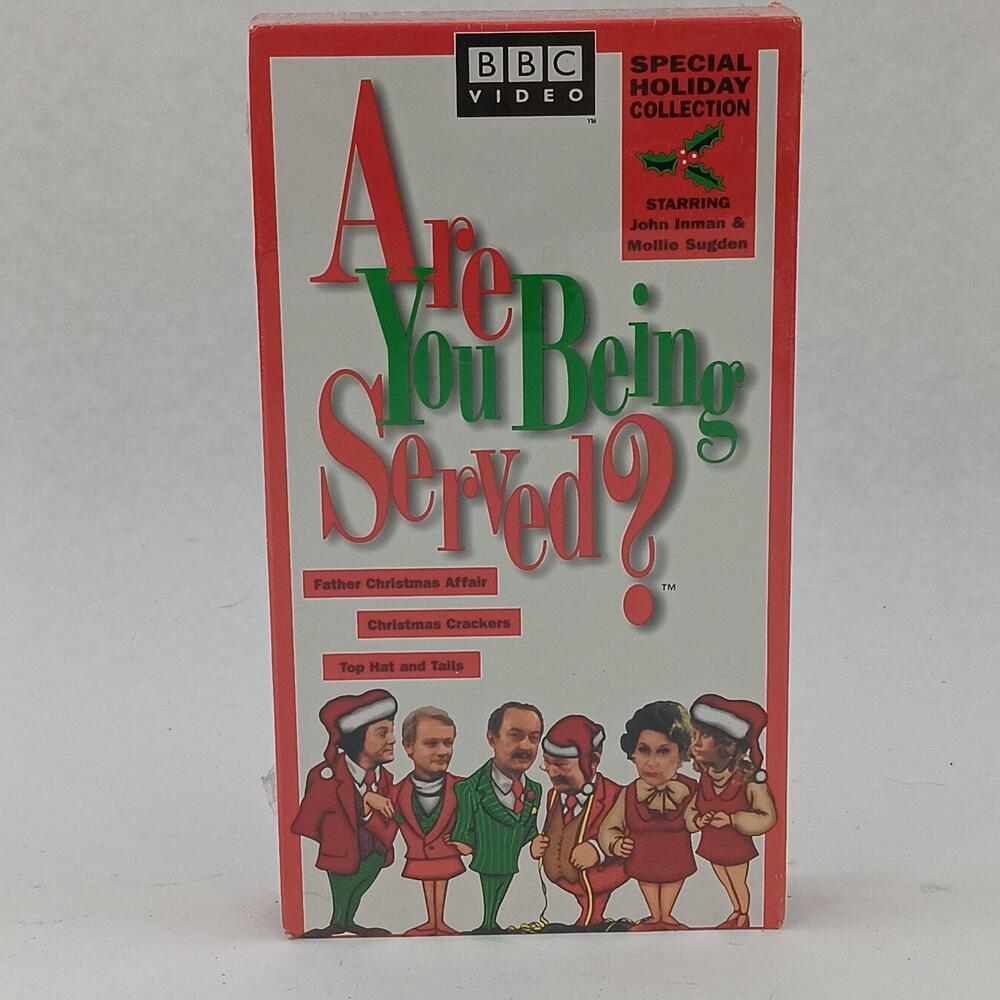 Vintage Are You Being Served Holiday VHS John Inman BBC Christmas New Sealed